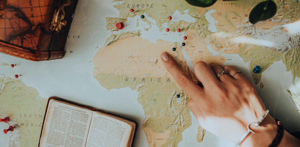 Tracking Travel on a Map by Elias Strale on Pexels