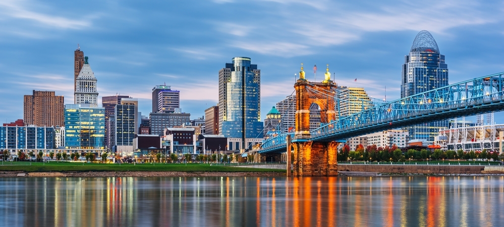 Young and trendy neighbourhoods in Cincinnati