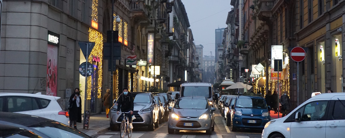 Driving in Milan
