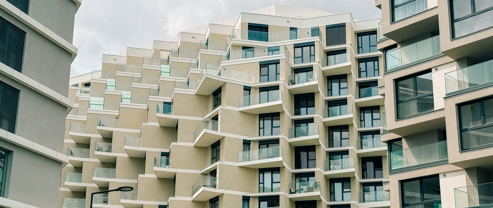 Apartment blocks in Prague