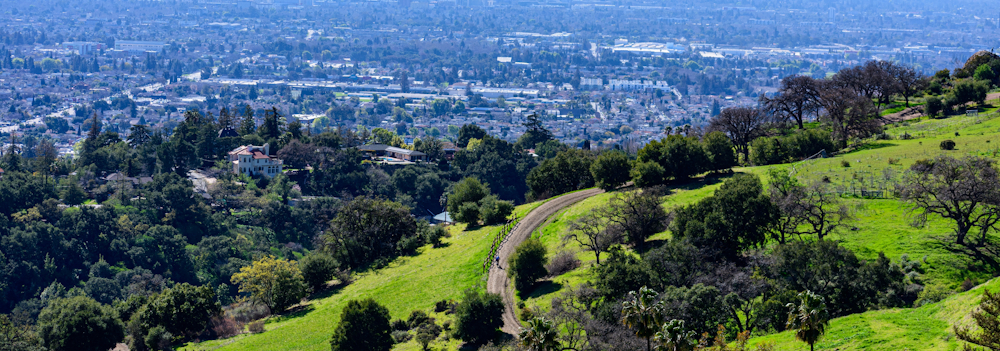 Hills and cityscape in San Jose