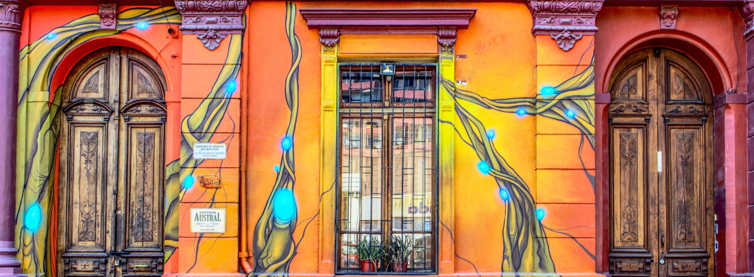 Mural in Santiago