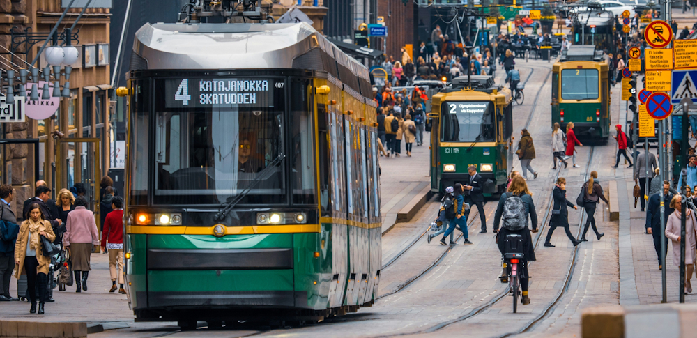 Helsinki Tram in Finland by Tapio Haaja on Unsplash