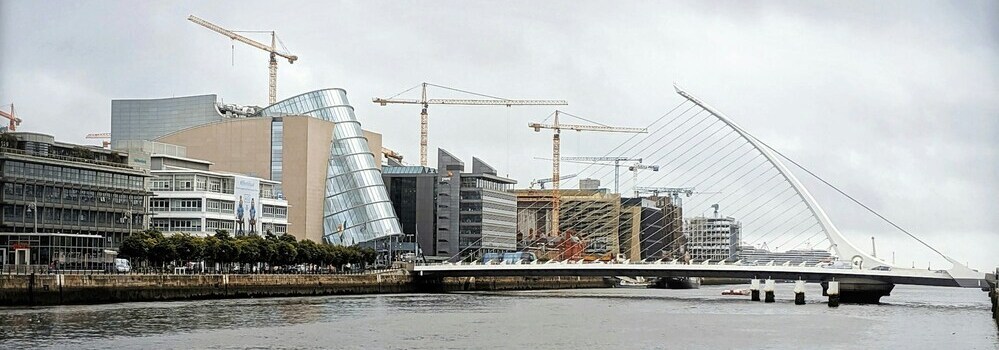 Samuel Beckett Bridge in Dublin by Howard Walsh