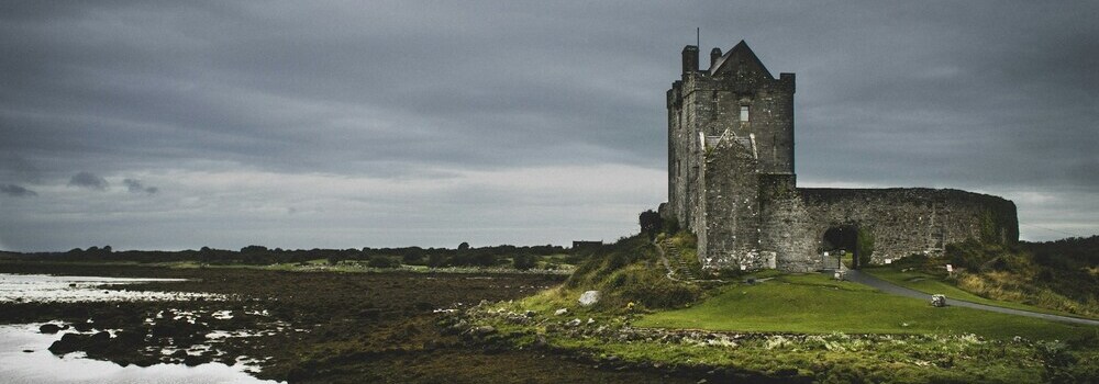 Grey skies above the Dunguaire Castle by Matteo Paonessa