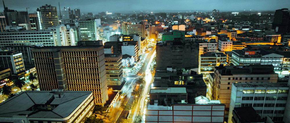 Nairobi CBD at Nighttime by Click Smith on Unsplash